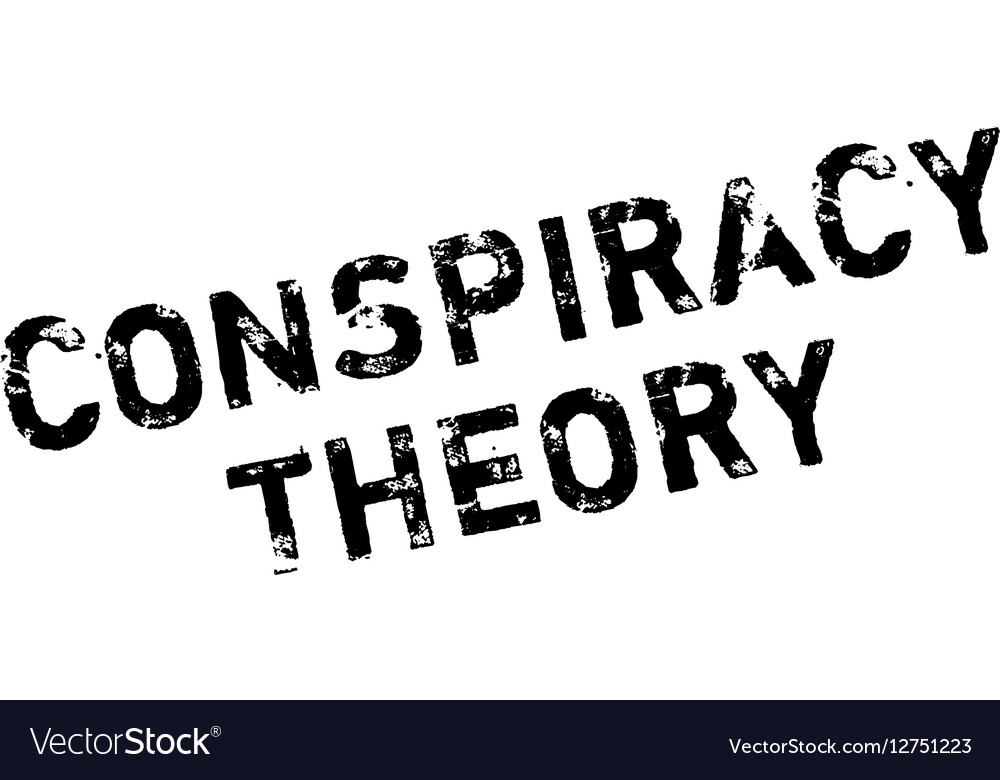 Conspiracy theory rubber stamp Royalty Free Vector Image