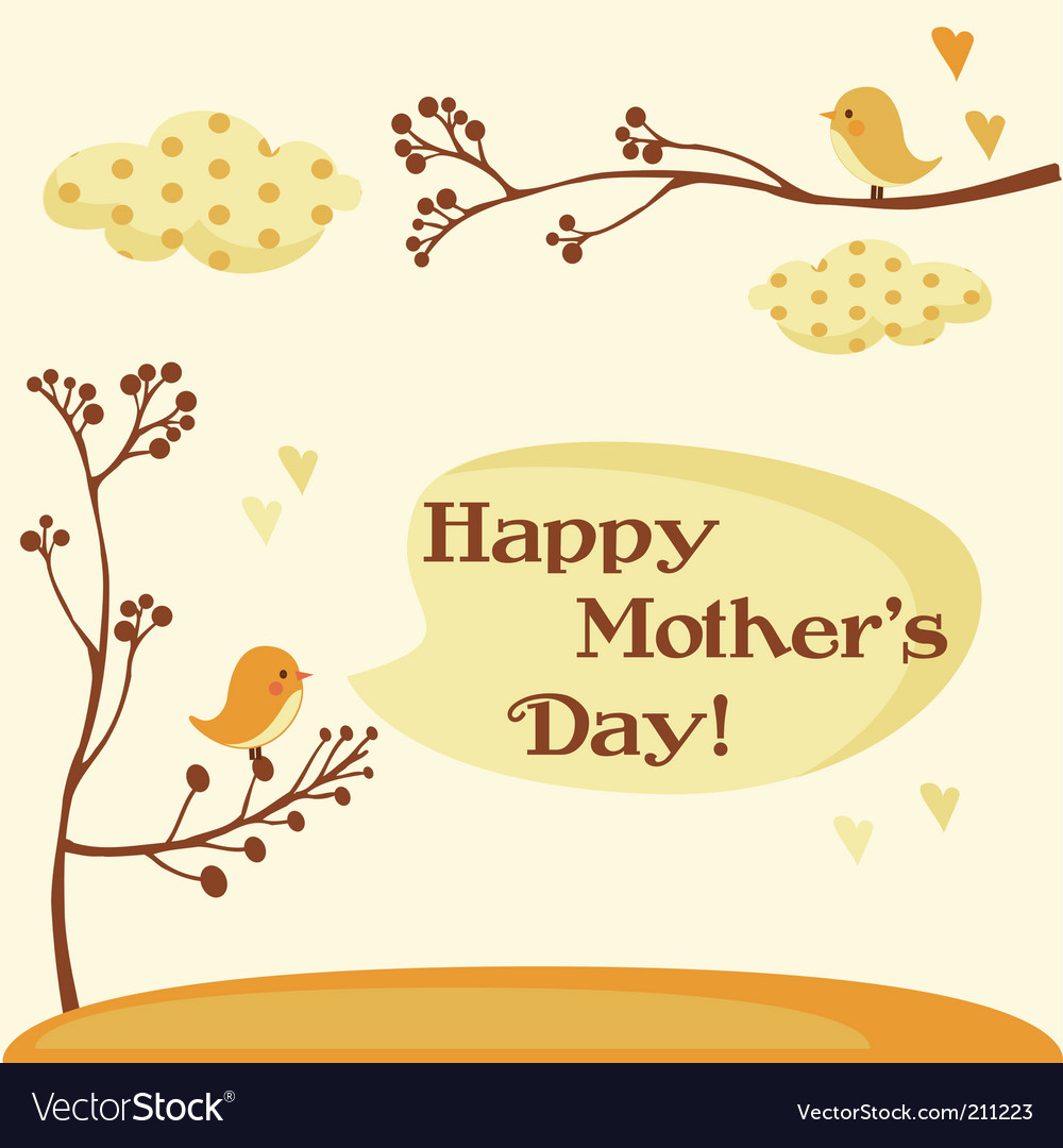 Happy mothers day Royalty Free Vector Image - VectorStock