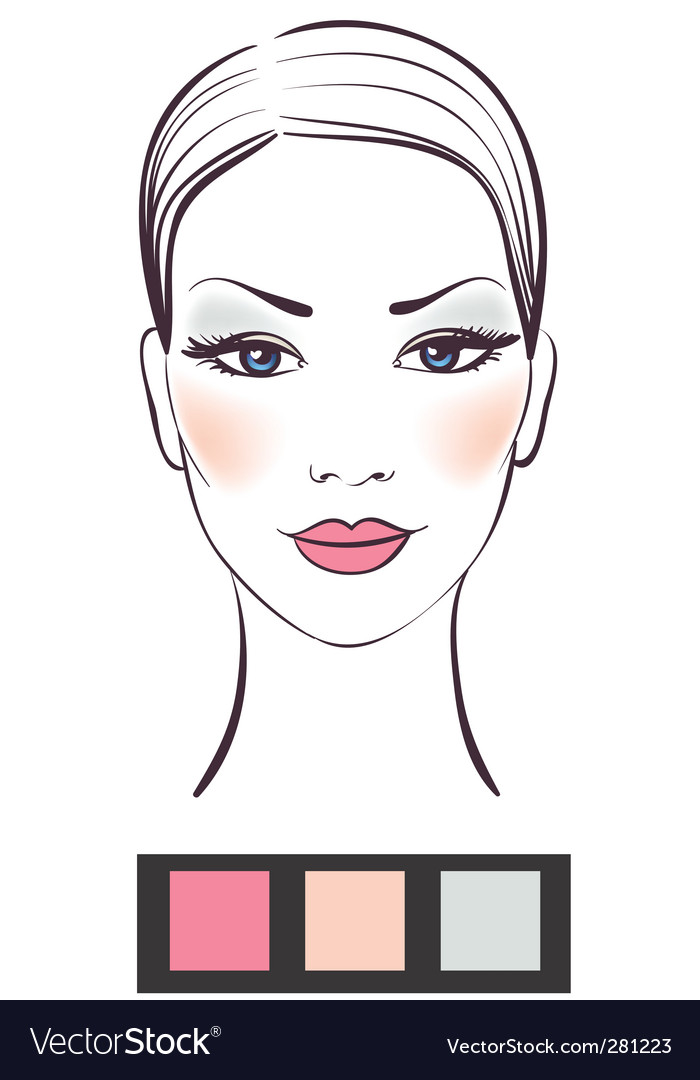 Makeup Template Royalty Free Vector