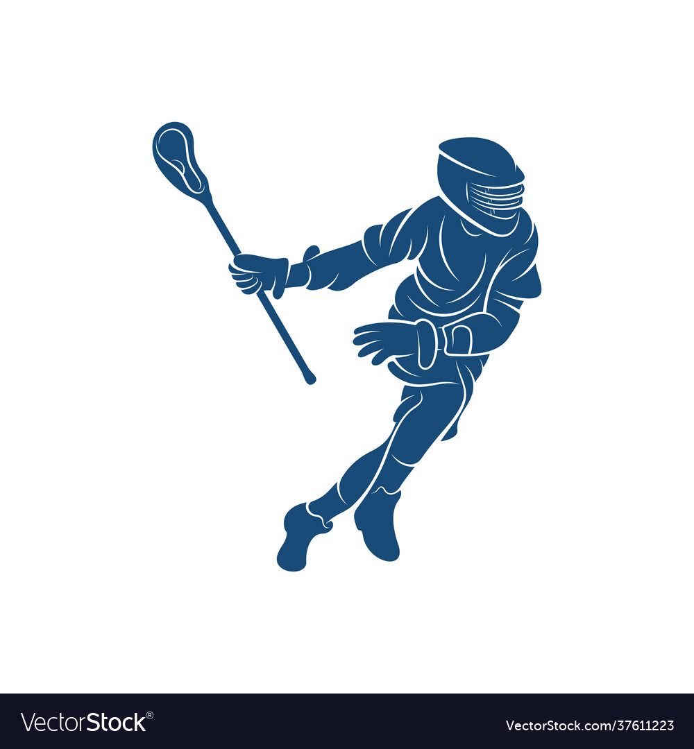 Sport lacrosse design creative logo Royalty Free Vector