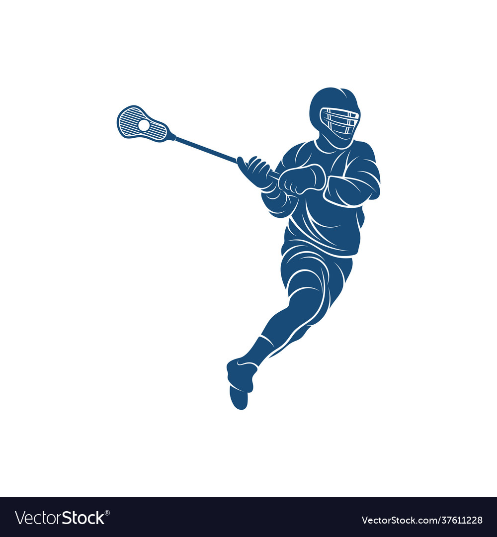 Sport lacrosse design creative logo Royalty Free Vector