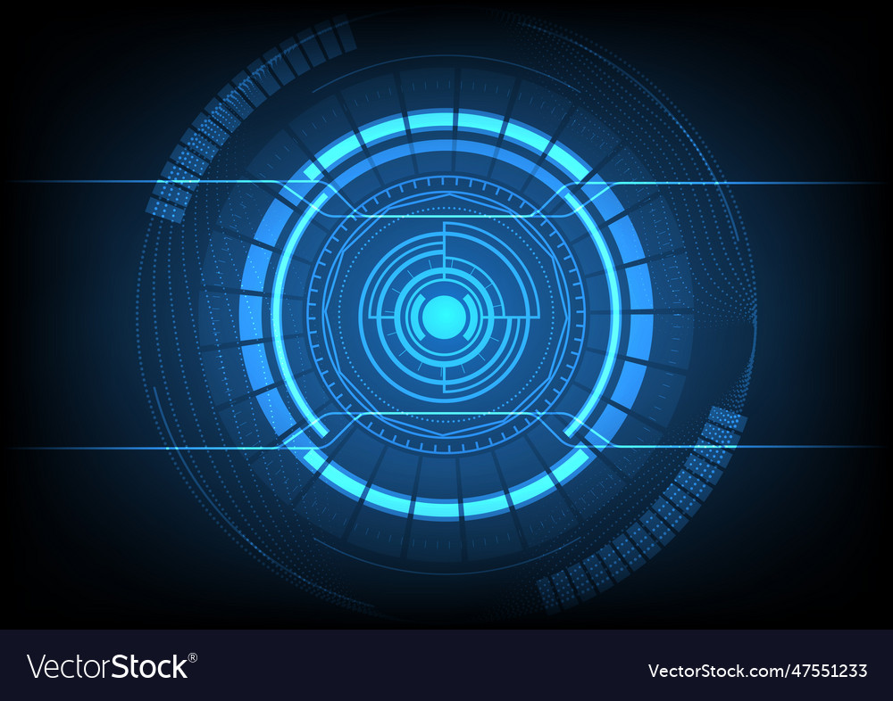 Abstract technology background with blue hi-tech Vector Image