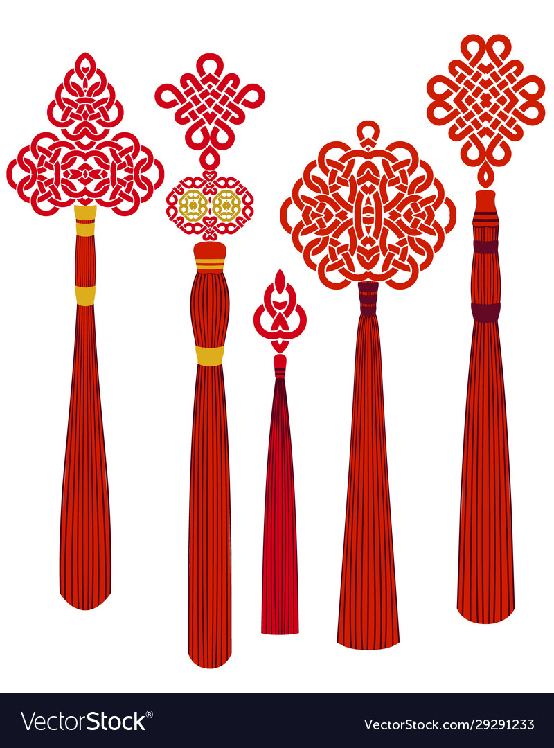 Chinese traditional knots -set of5