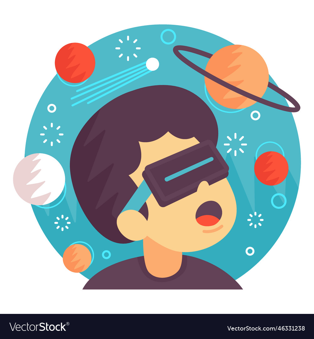 Augmented reality space Royalty Free Vector Image