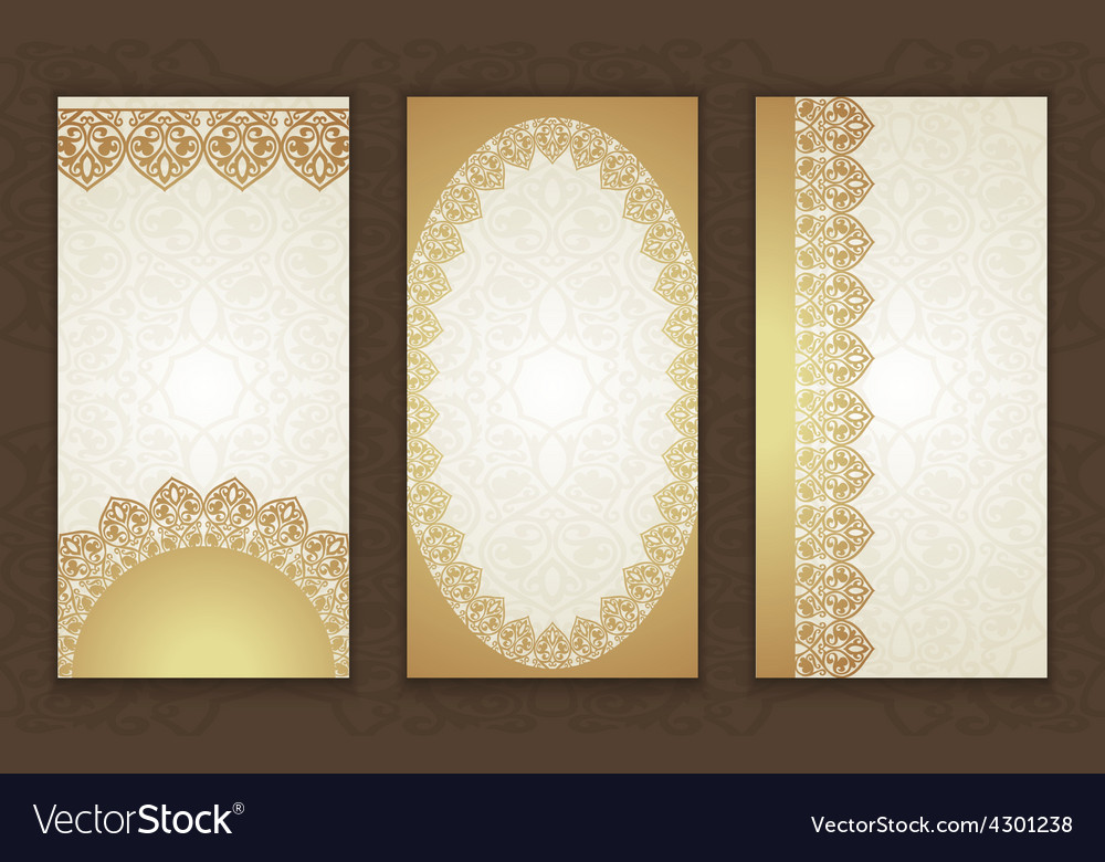 Set of luxury style template design Royalty Free Vector