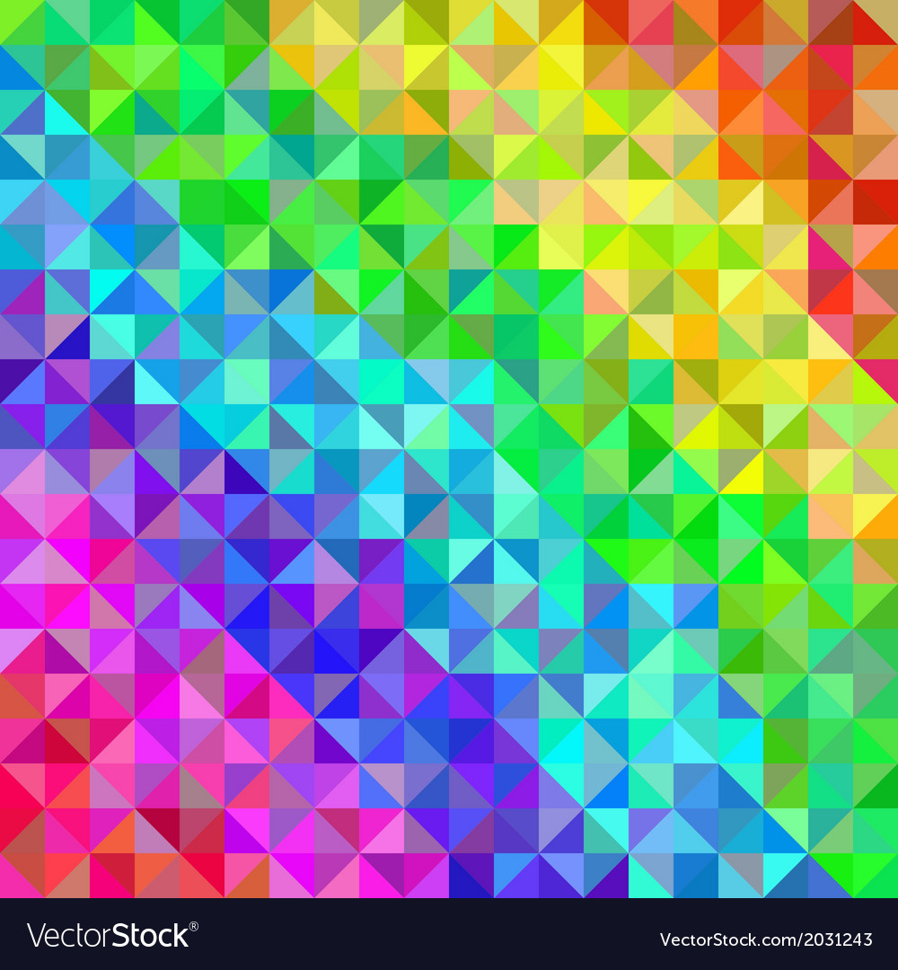 Abstract spectrum background from triangles Vector Image