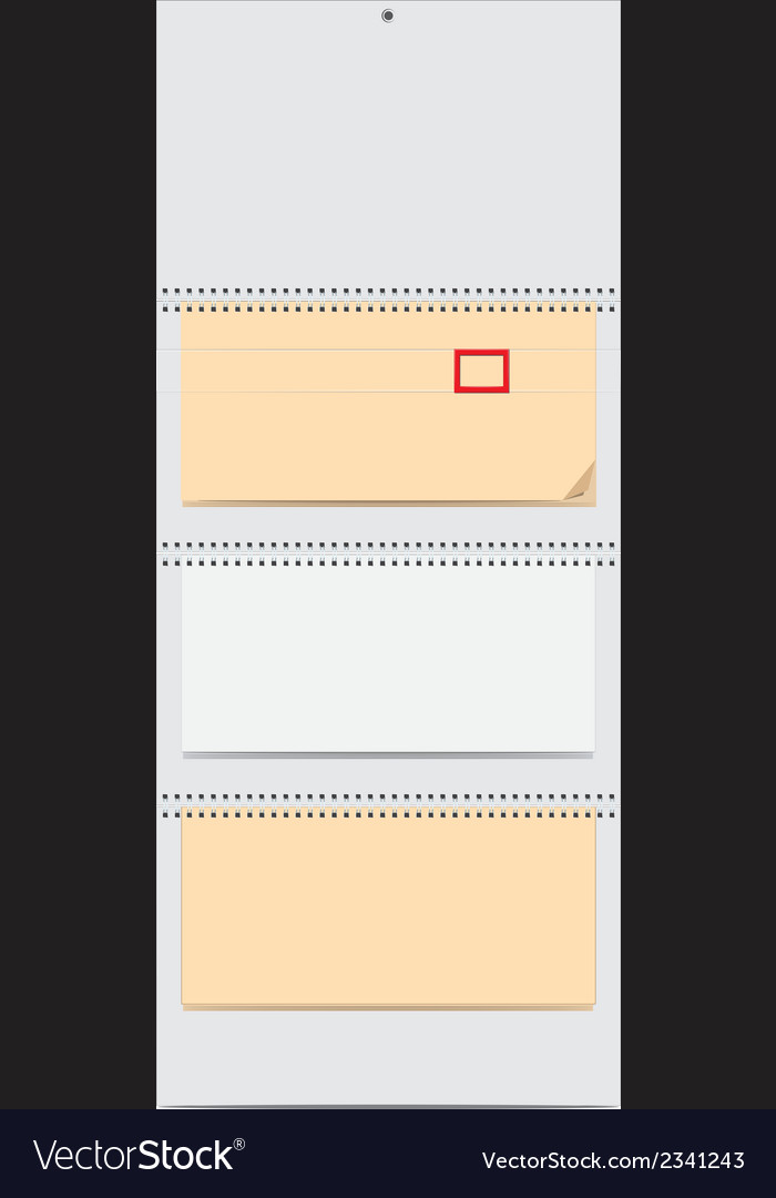blank quarterly calendar with spring royalty free vector calendar quarterly