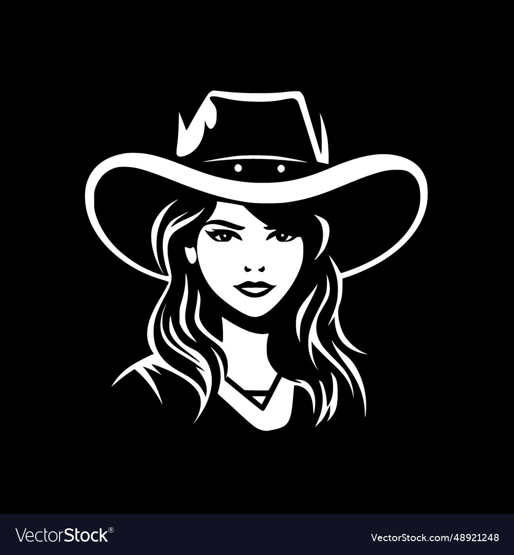 Cowgirl - high quality logo ideal for t-shirt Vector Image