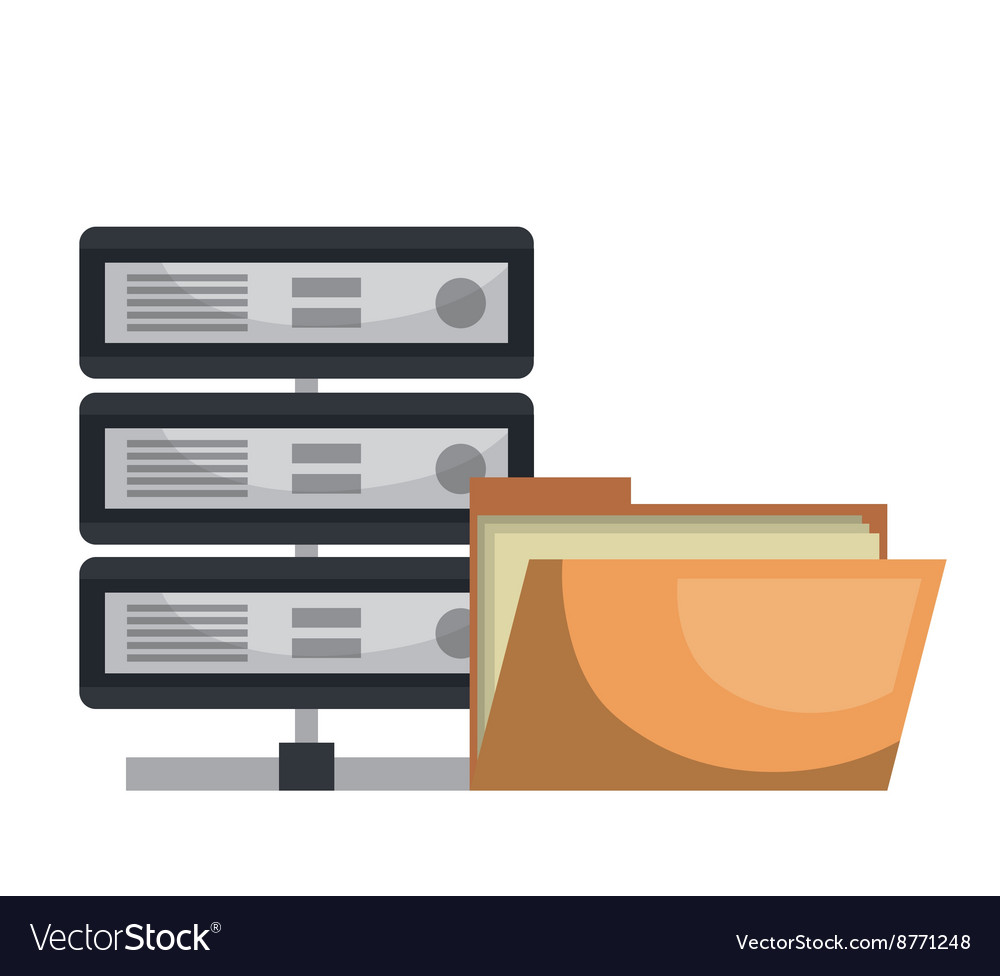 Data storage design Royalty Free Vector Image - VectorStock