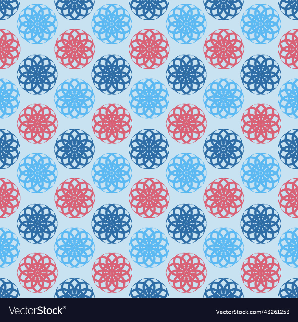 Blue pink flower on a light background Royalty Free Vector