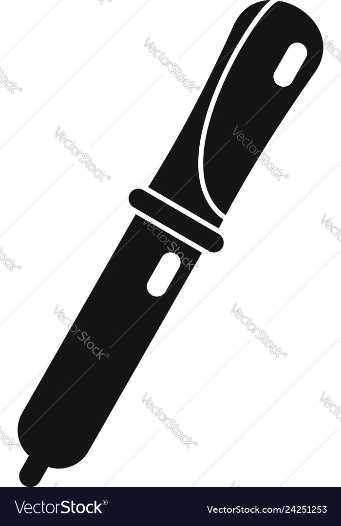 Lab pipette icon simple style Royalty Free Vector Image