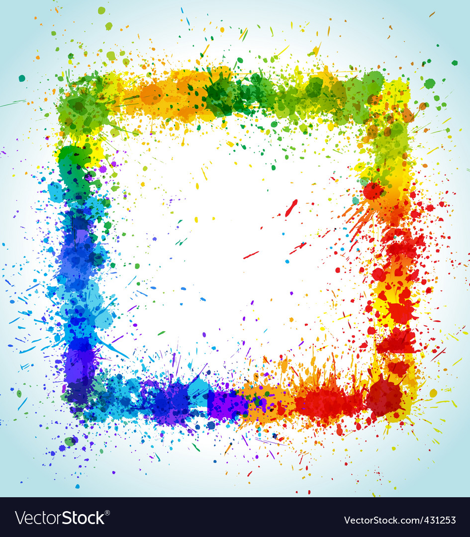 Paint splashes Royalty Free Vector Image - VectorStock