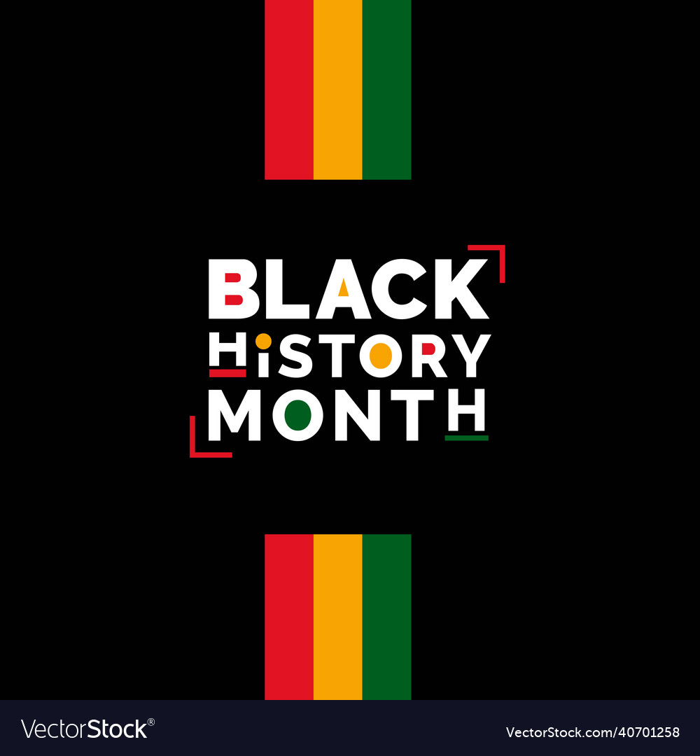 Black history month african american Royalty Free Vector