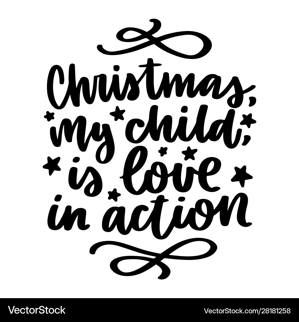 Christmas quote Royalty Free Vector Image - VectorStock