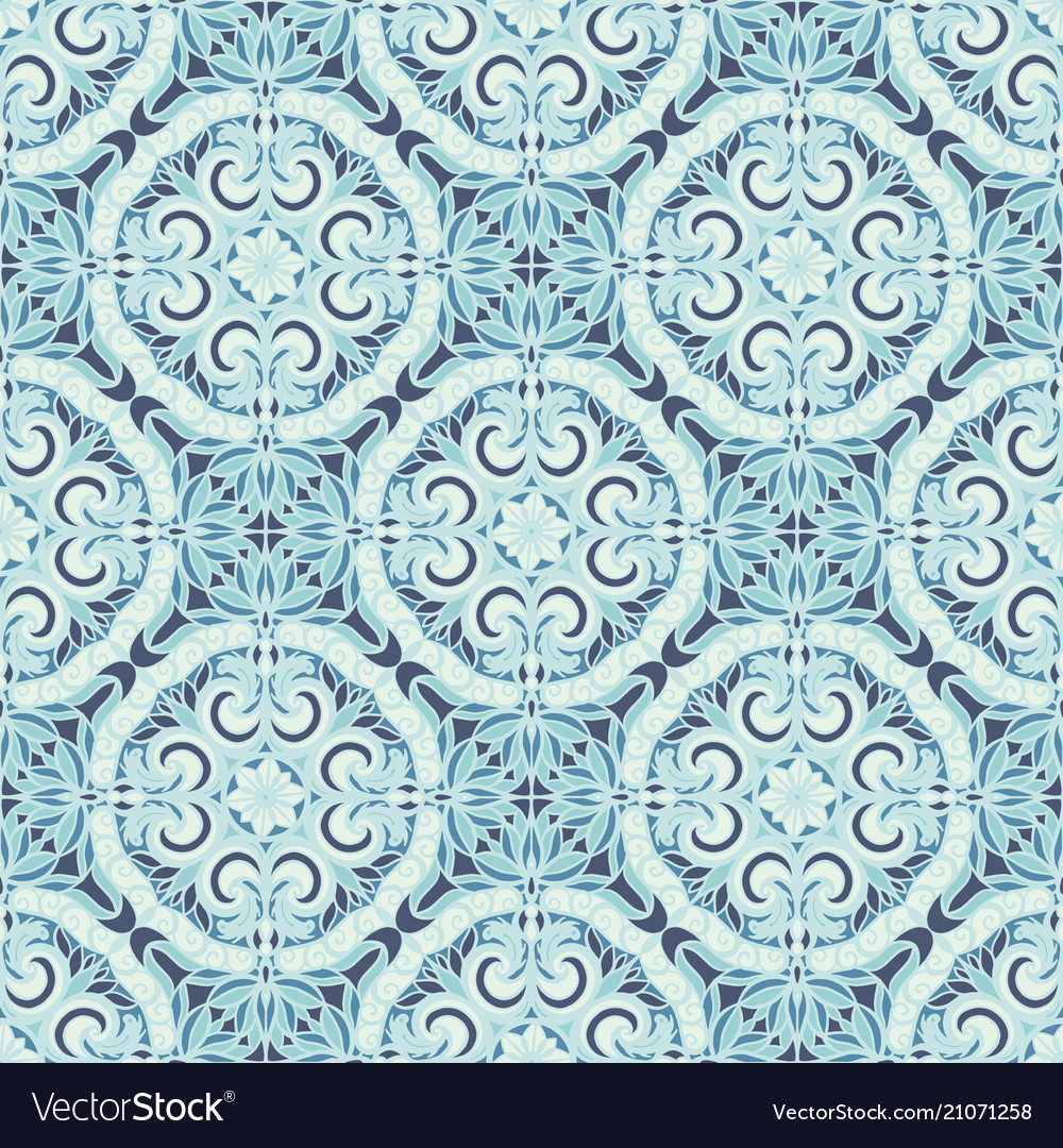 Pattern with arabesques Royalty Free Vector Image