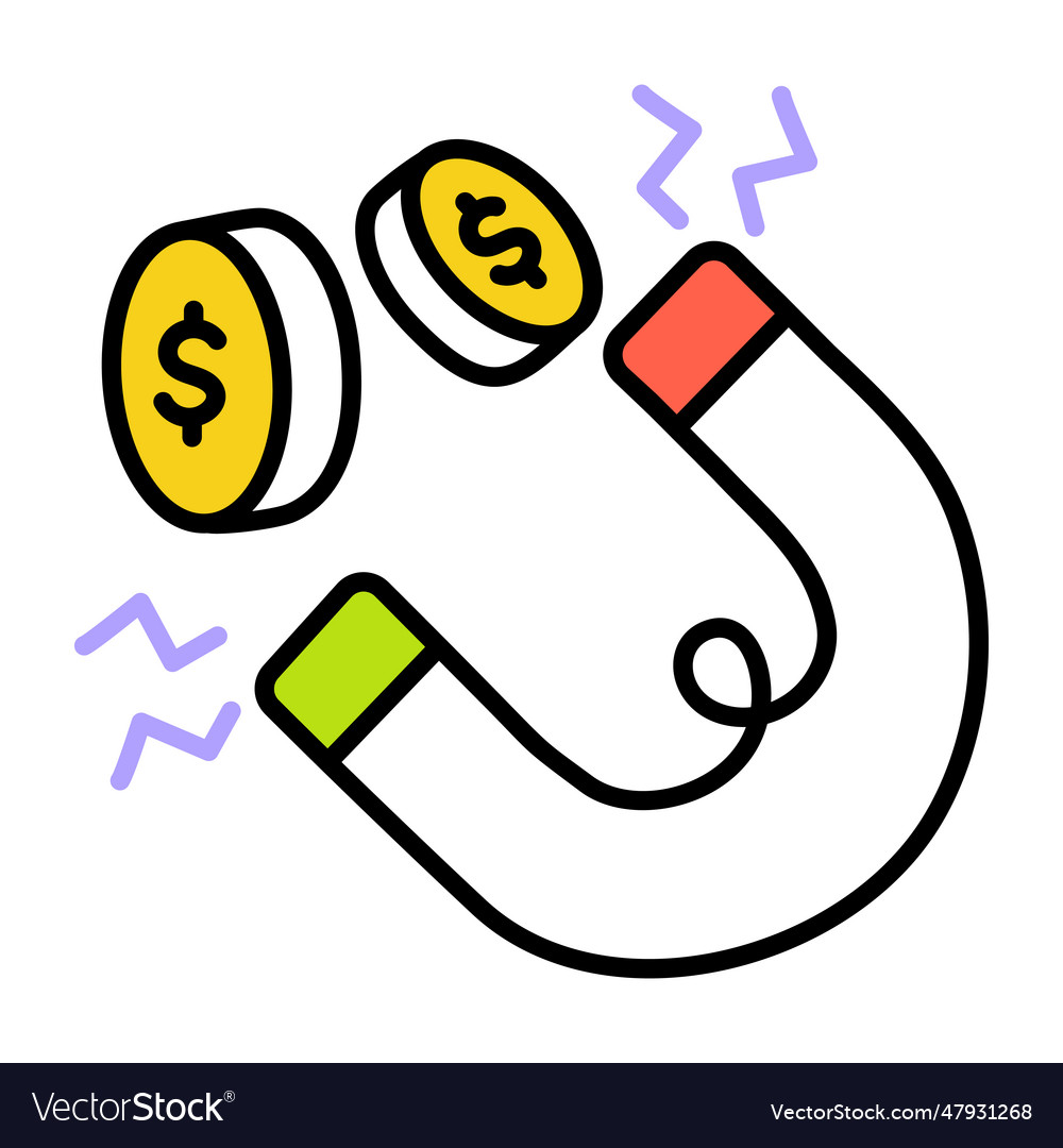 Attract money Royalty Free Vector Image - VectorStock