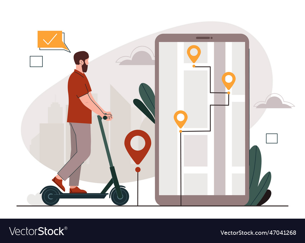 Location tracking concept Royalty Free Vector Image