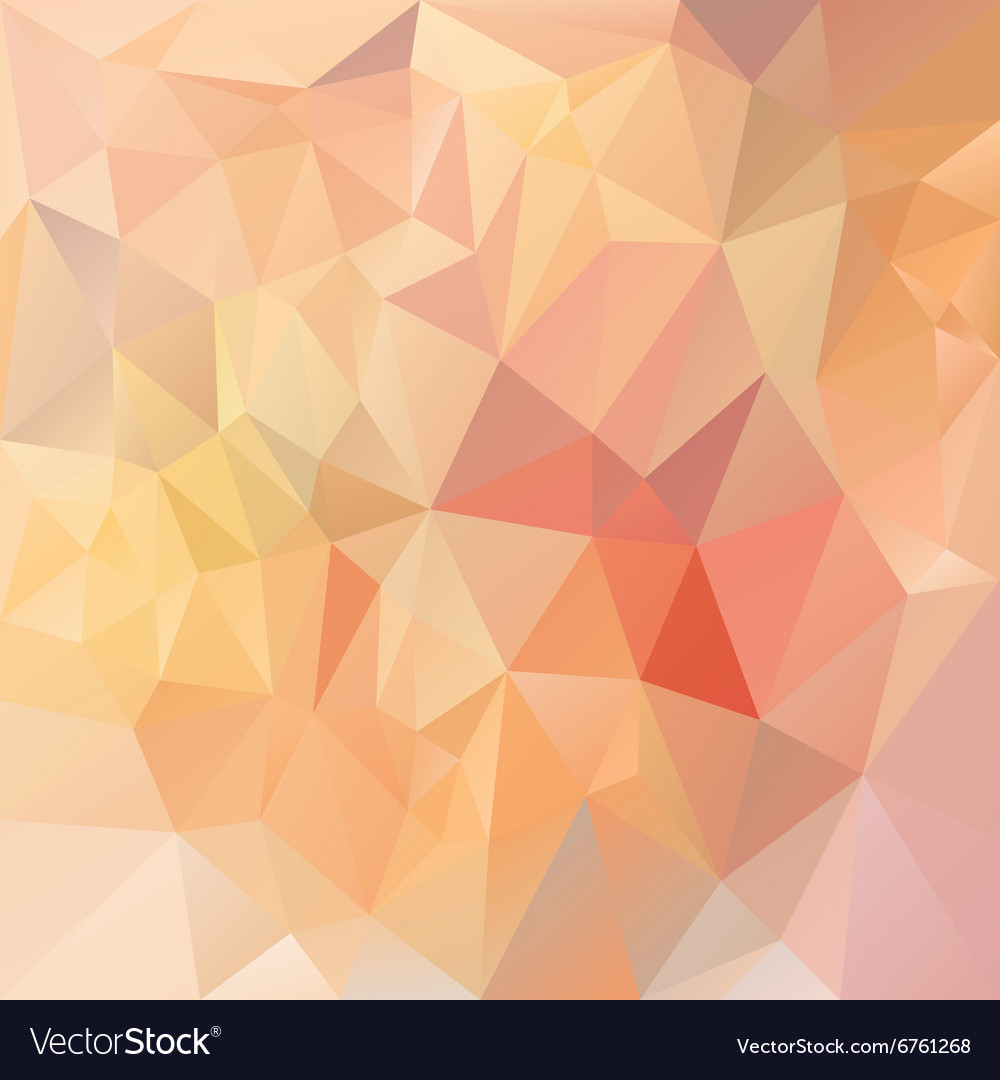 Pastel pink orange triangular pattern background Vector Image