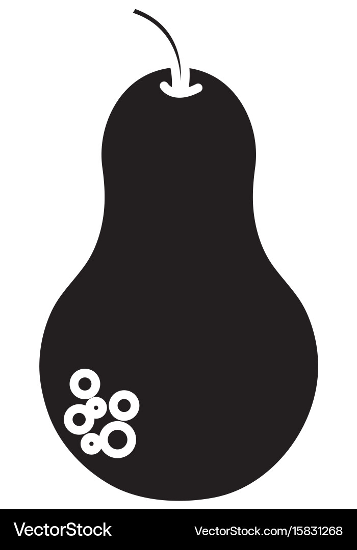 Pear fruit icon Royalty Free Vector Image - VectorStock