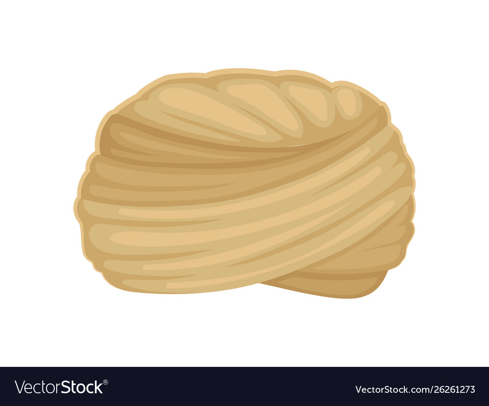 Beige classic turban on white Royalty Free Vector Image