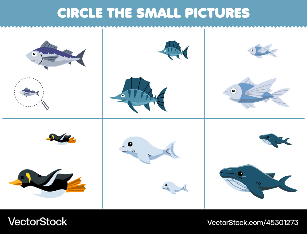 Education game for children circle the small Vector Image