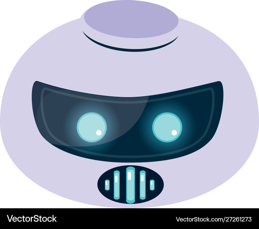 Isolated technology robot design Royalty Free Vector Image