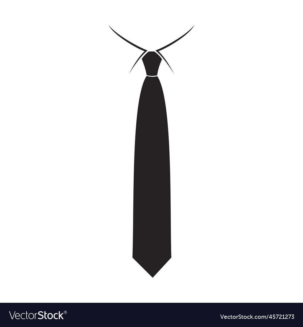 Tie icon on white background Royalty Free Vector Image