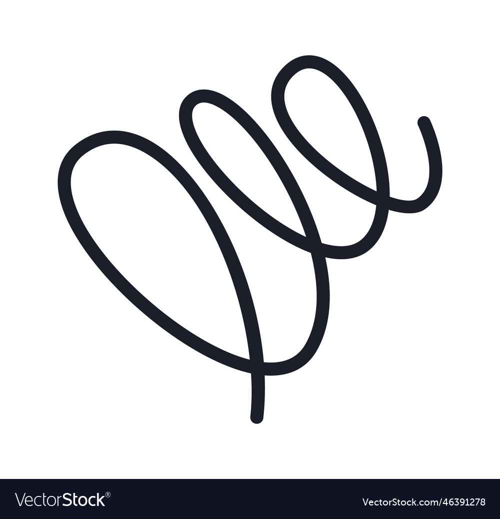 Abstract spring shape design element Royalty Free Vector