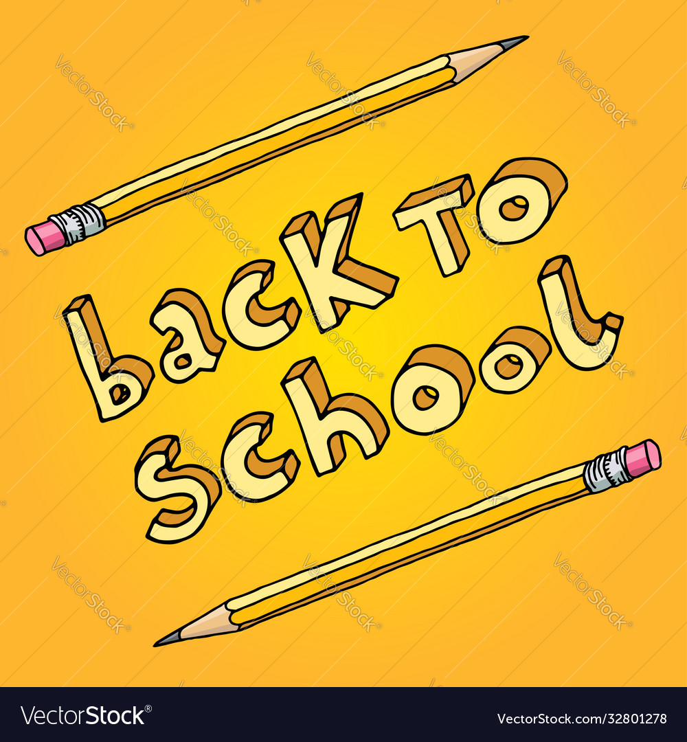 Back to school Royalty Free Vector Image - VectorStock