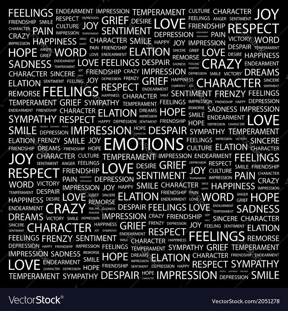 EMOTIONS Royalty Free Vector Image - VectorStock