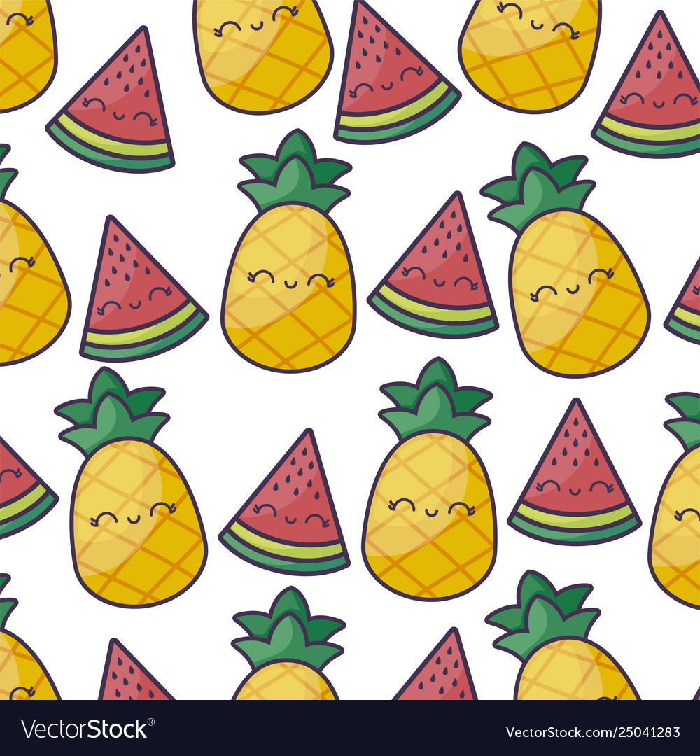 Featured image of post Watermelon Kawaii Cute Pineapple Wallpaper