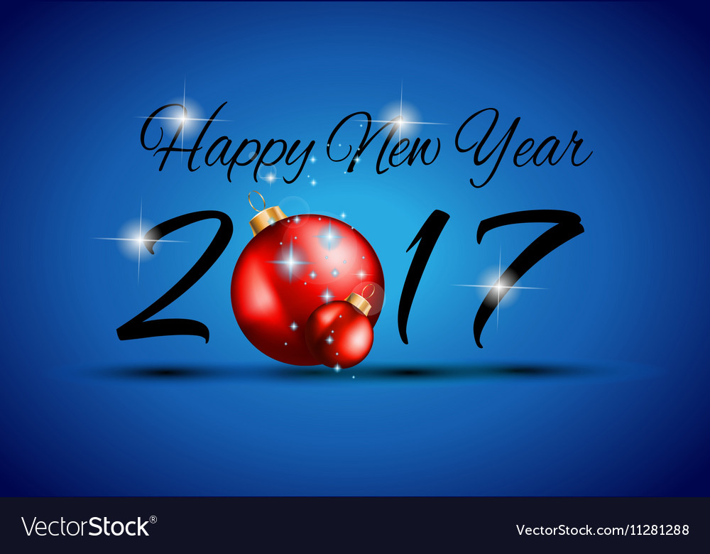 2017 happy new year background for your seasonal Vector Image