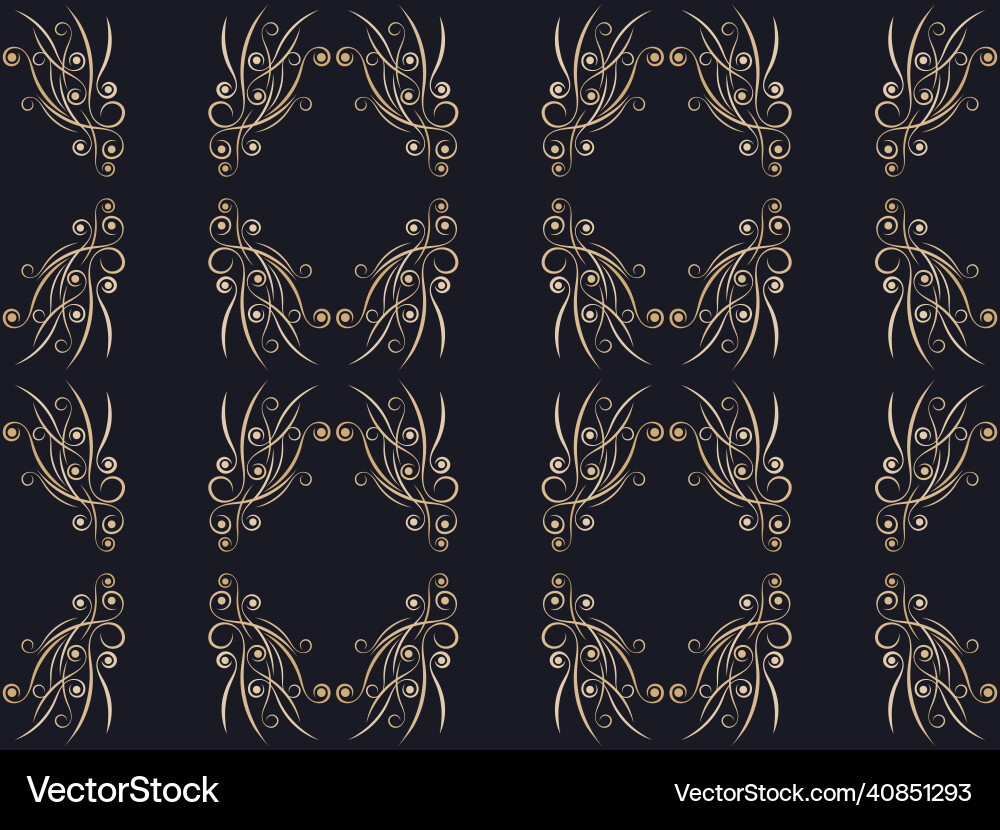 Art deco seamless pattern vintage background Vector Image