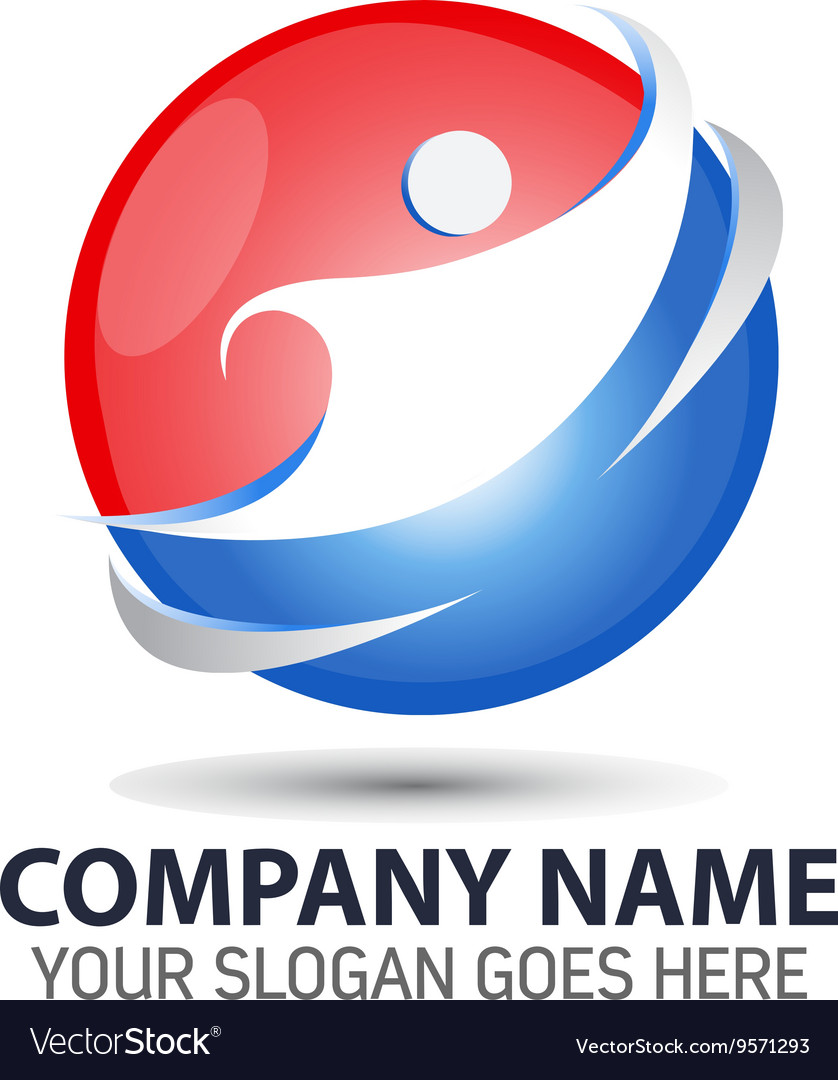 Human technology logo icon Royalty Free Vector Image