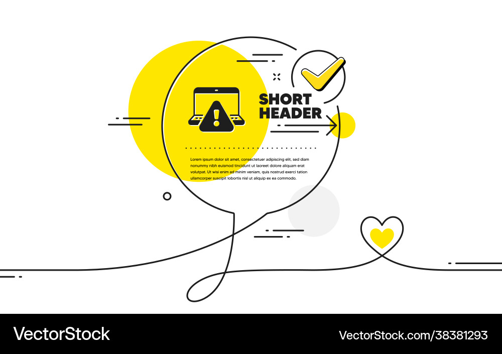 Online Warning Icon Attention Triangle Sign Vector Image