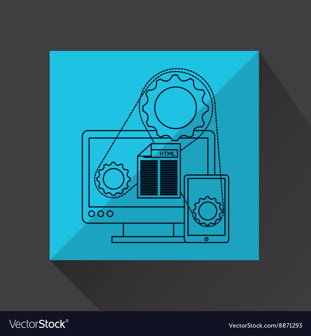 Programming language design Royalty Free Vector Image