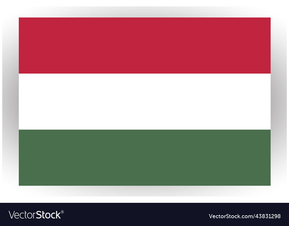 Hungary flag hungarian national patriotic Vector Image