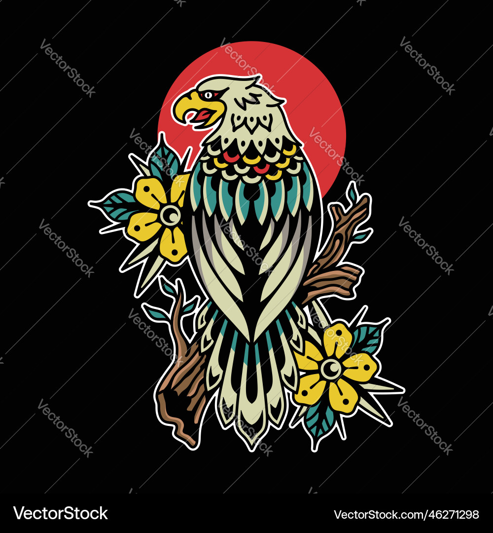 Traditional eagle Royalty Free Vector Image - VectorStock