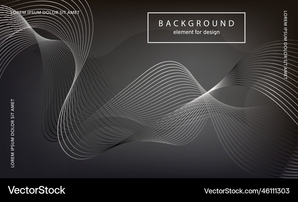 Abstract background wave element for design Vector Image