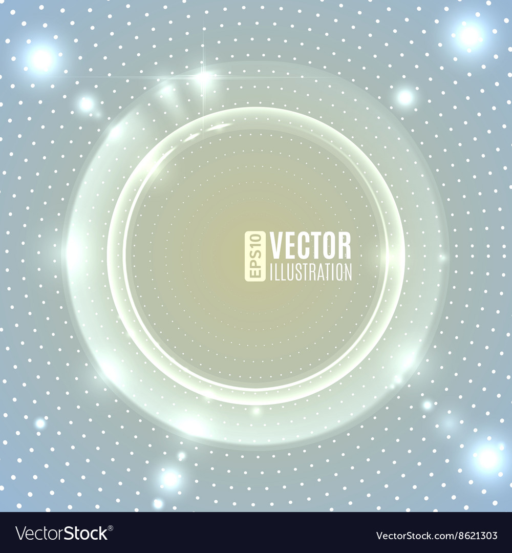 Energy abstract glow circles Royalty Free Vector Image