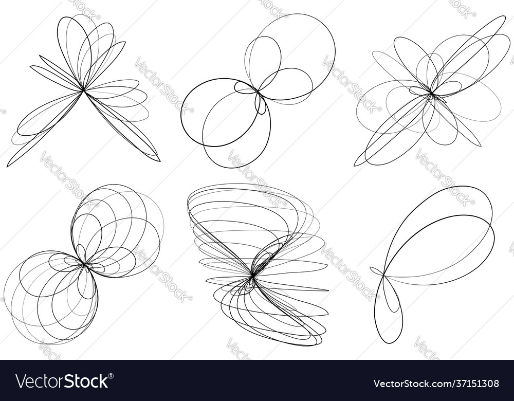 Abstract geometric lineart lines design element Vector Image