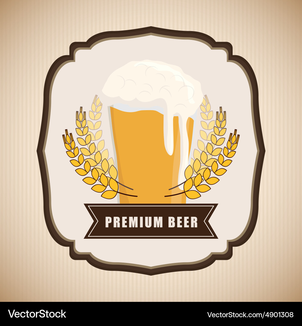 Beer design Royalty Free Vector Image - VectorStock