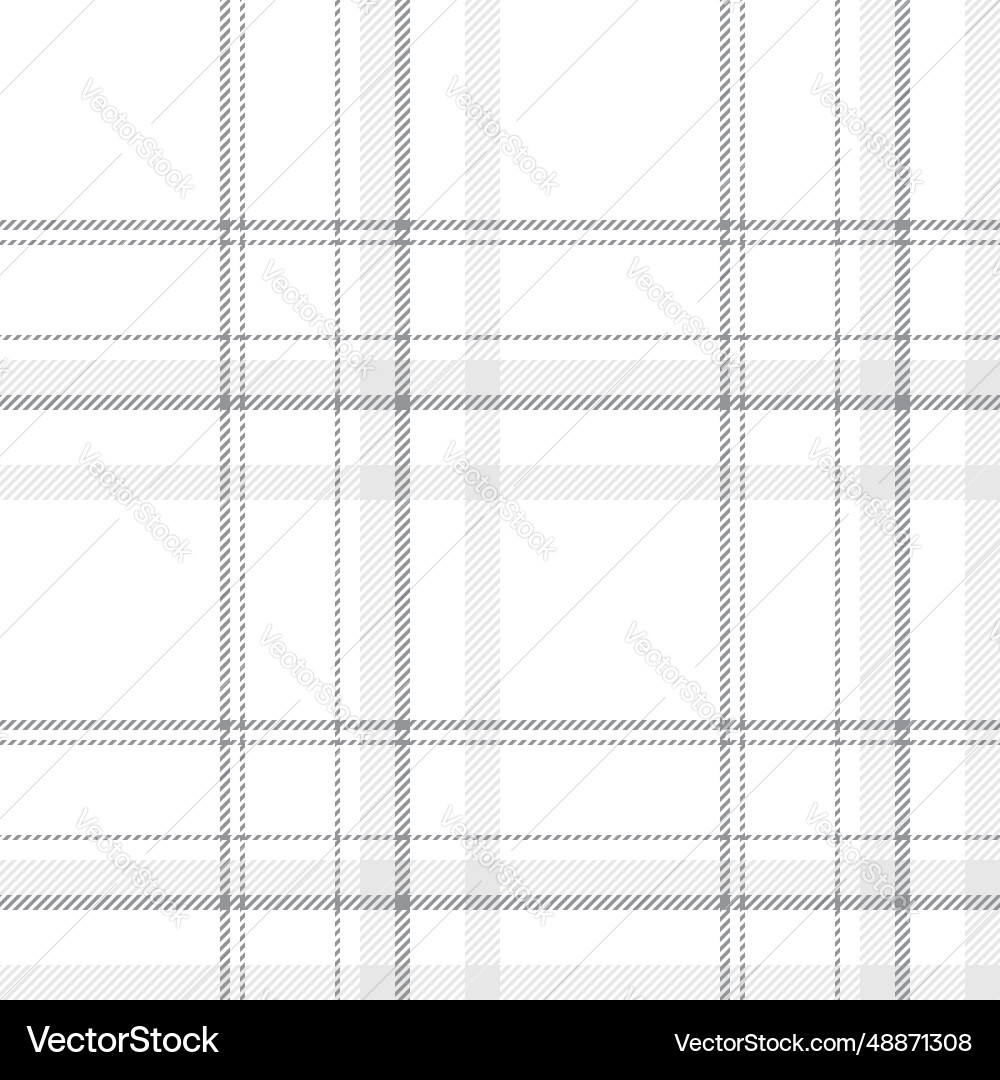 Plaid seamless pattern in black white check Vector Image