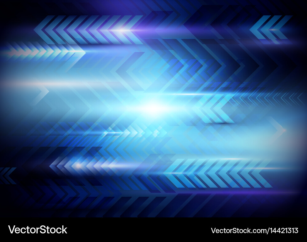 Abstract arrows motion technology background Vector Image