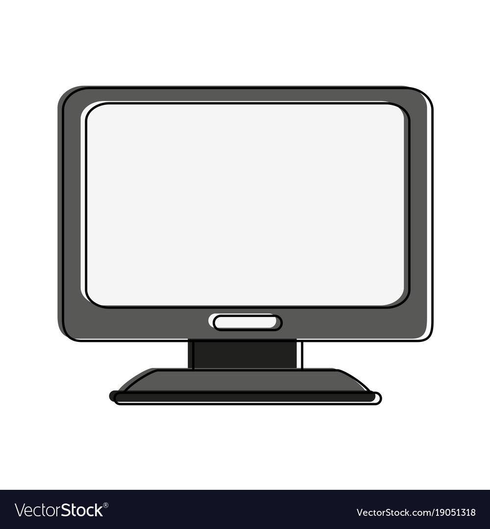 Computer screen monitor Royalty Free Vector Image