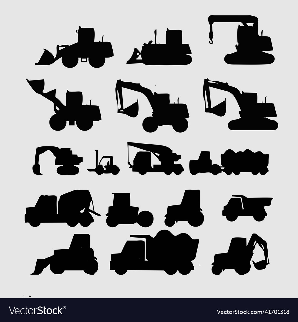 Heavy Equipment Icons High Res Vector Graphic Getty Images - Bank2home.com