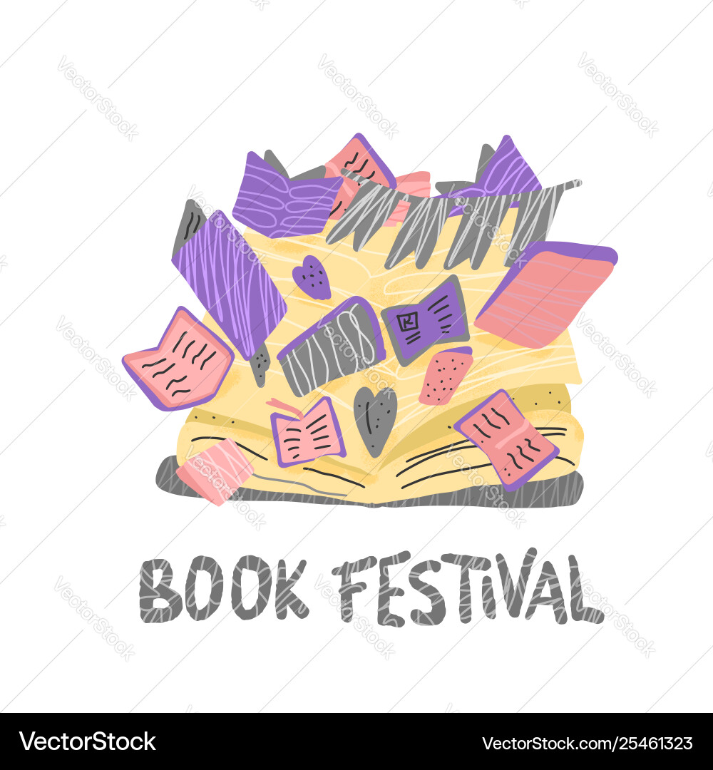 Book Event Vector Book concept Royalty Free Vector Image - VectorStock