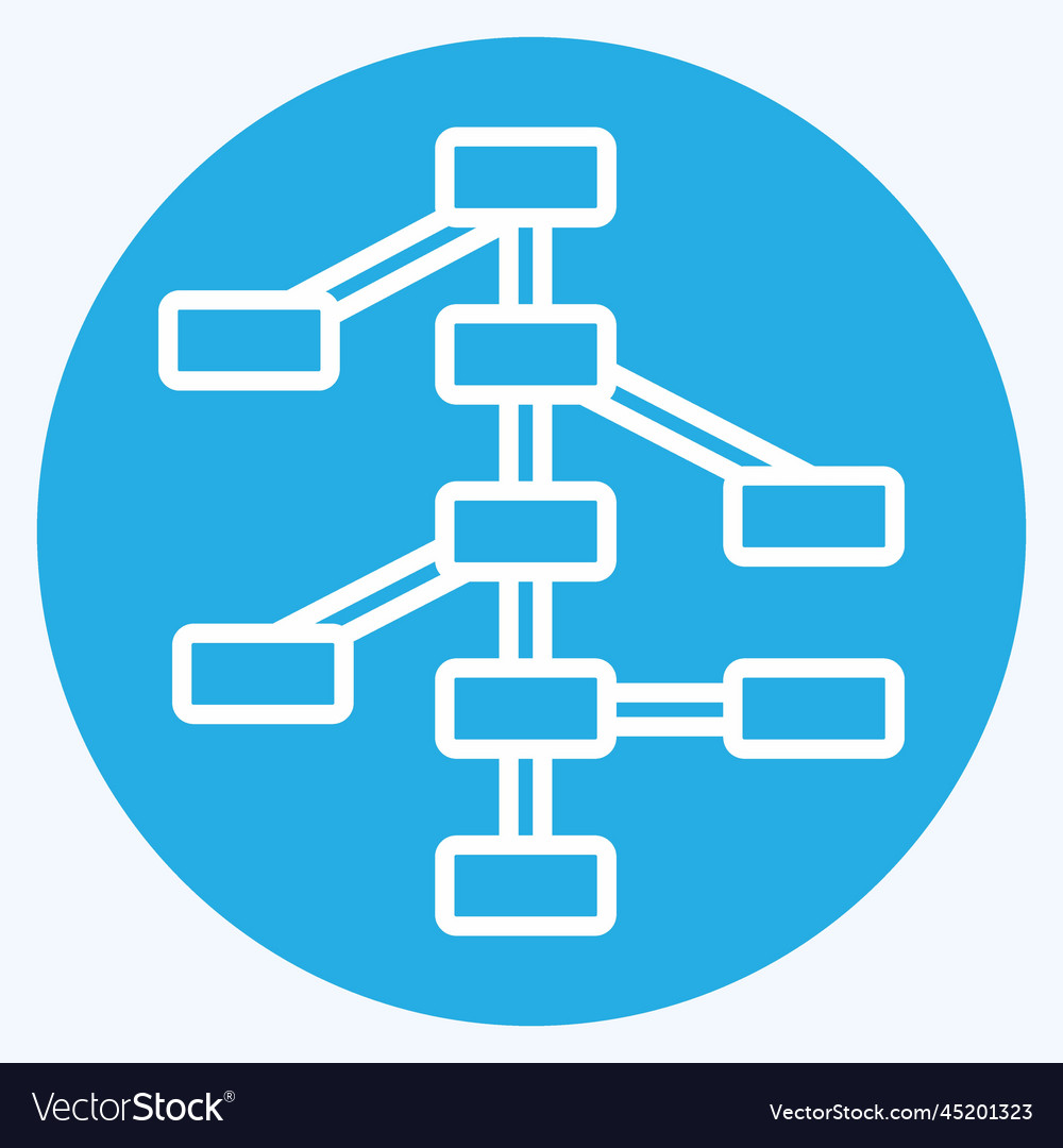 Icon decision trees related to machine learning Vector Image