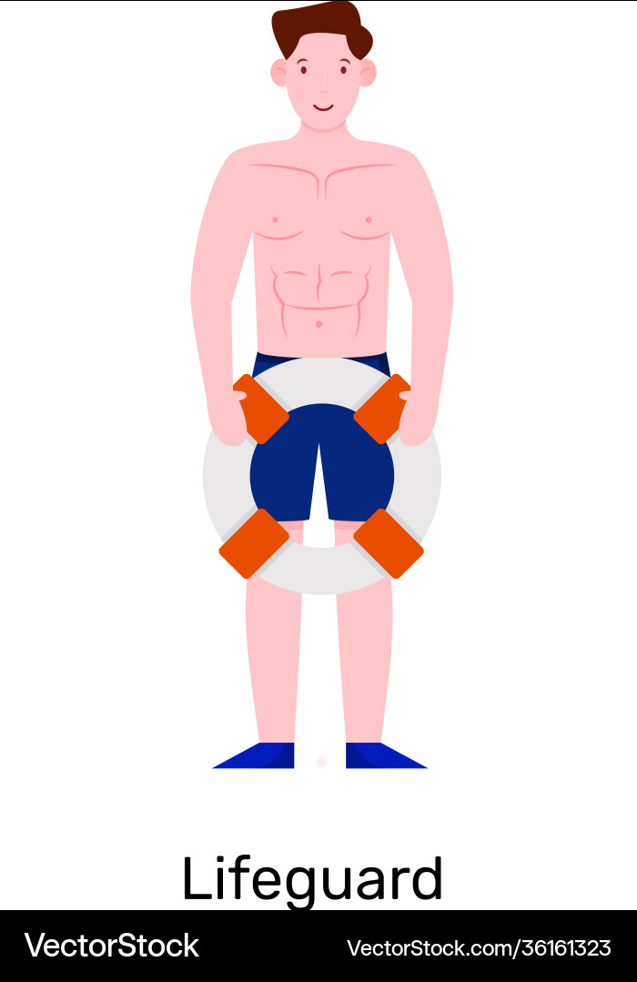 Lifeguard Royalty Free Vector Image - VectorStock