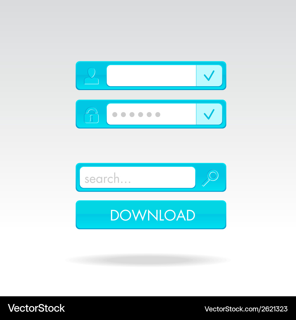 Login form Royalty Free Vector Image - VectorStock
